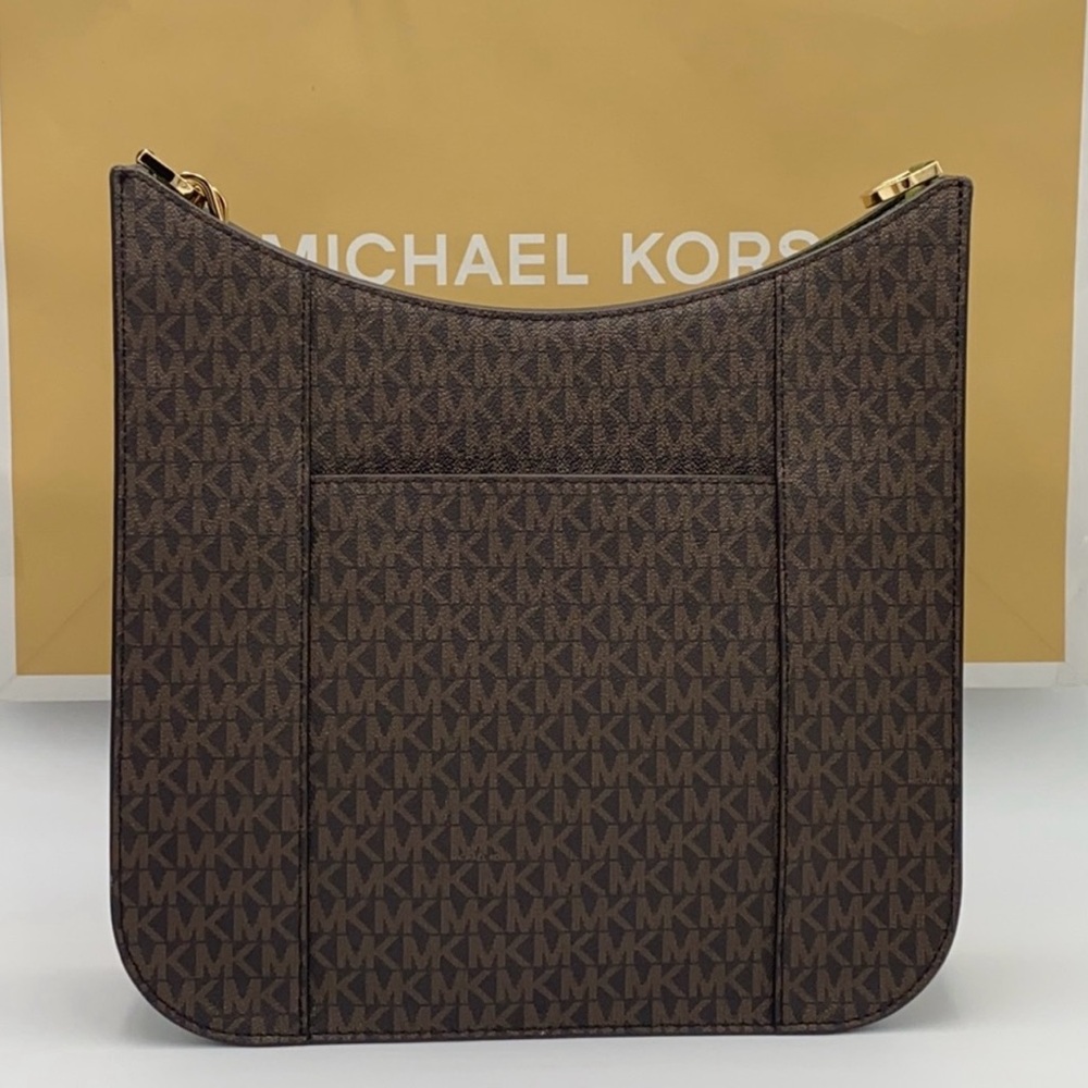 Michael Kors Brown and Green Messenger Bag - Picture 2 of 8